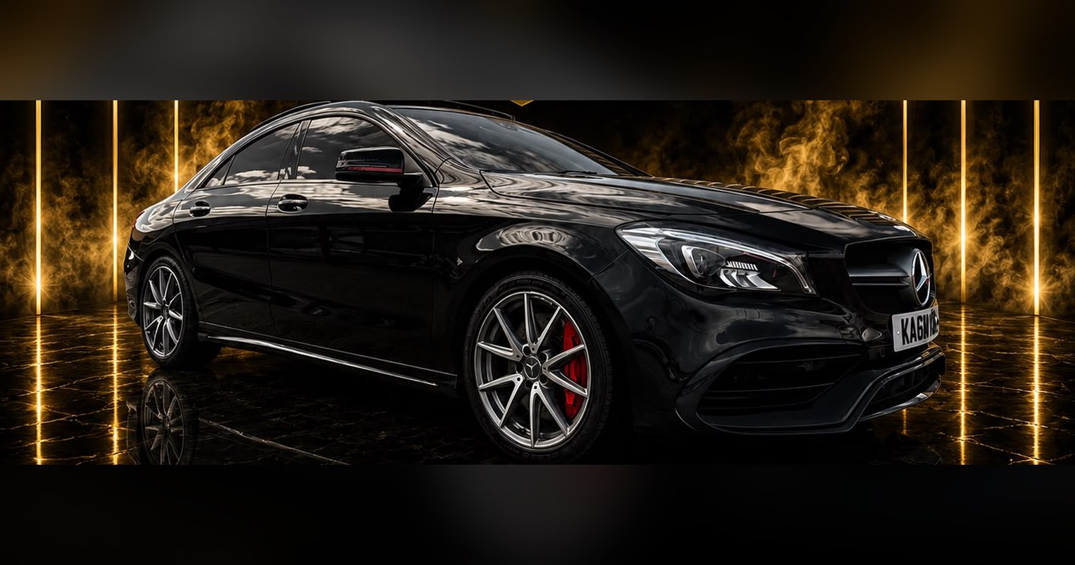 Mercedes-AMG CLA 45 three-quarter view