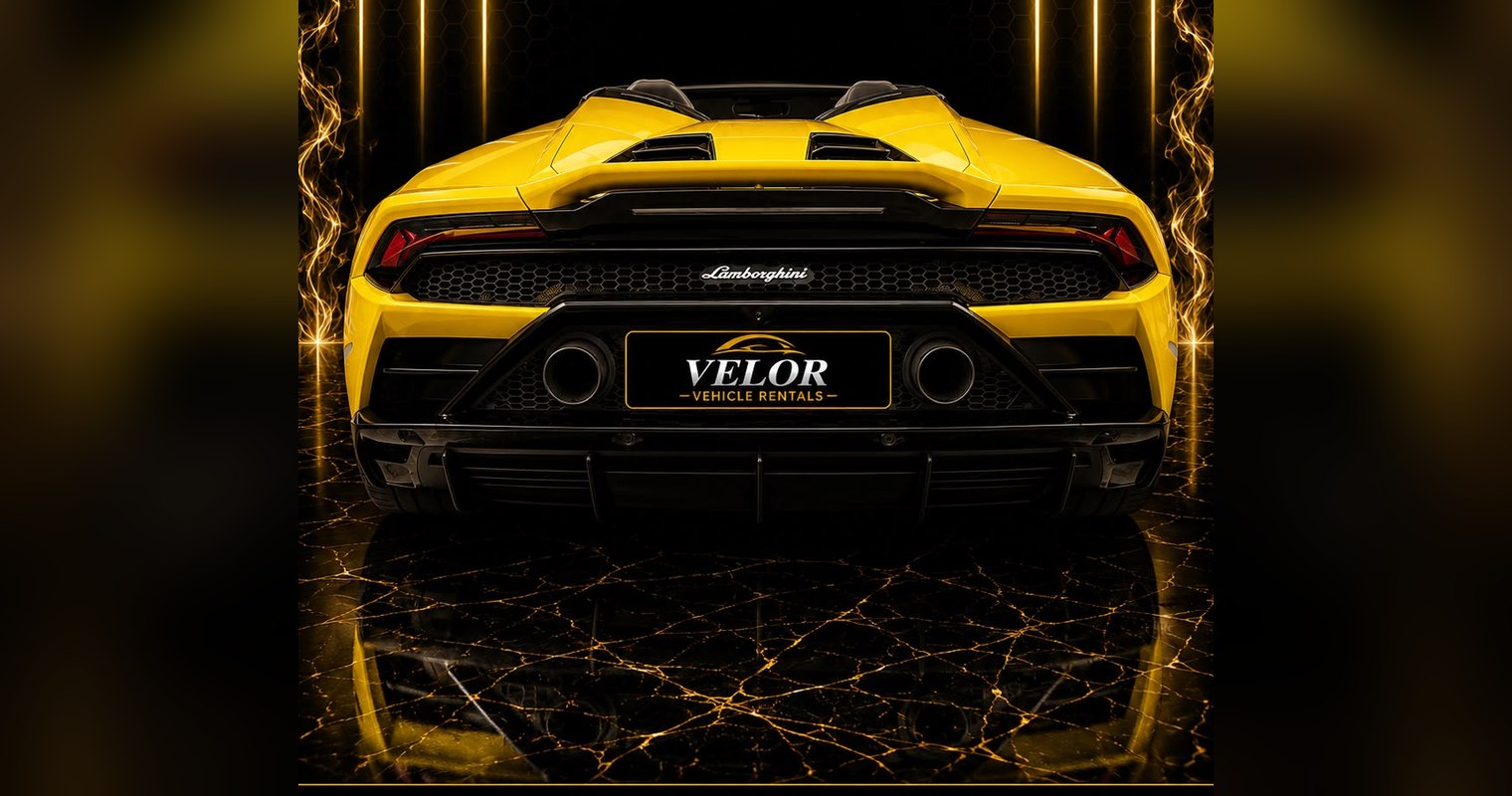Lamborghini Huracán Evo LP 640-4 Spyder rear view