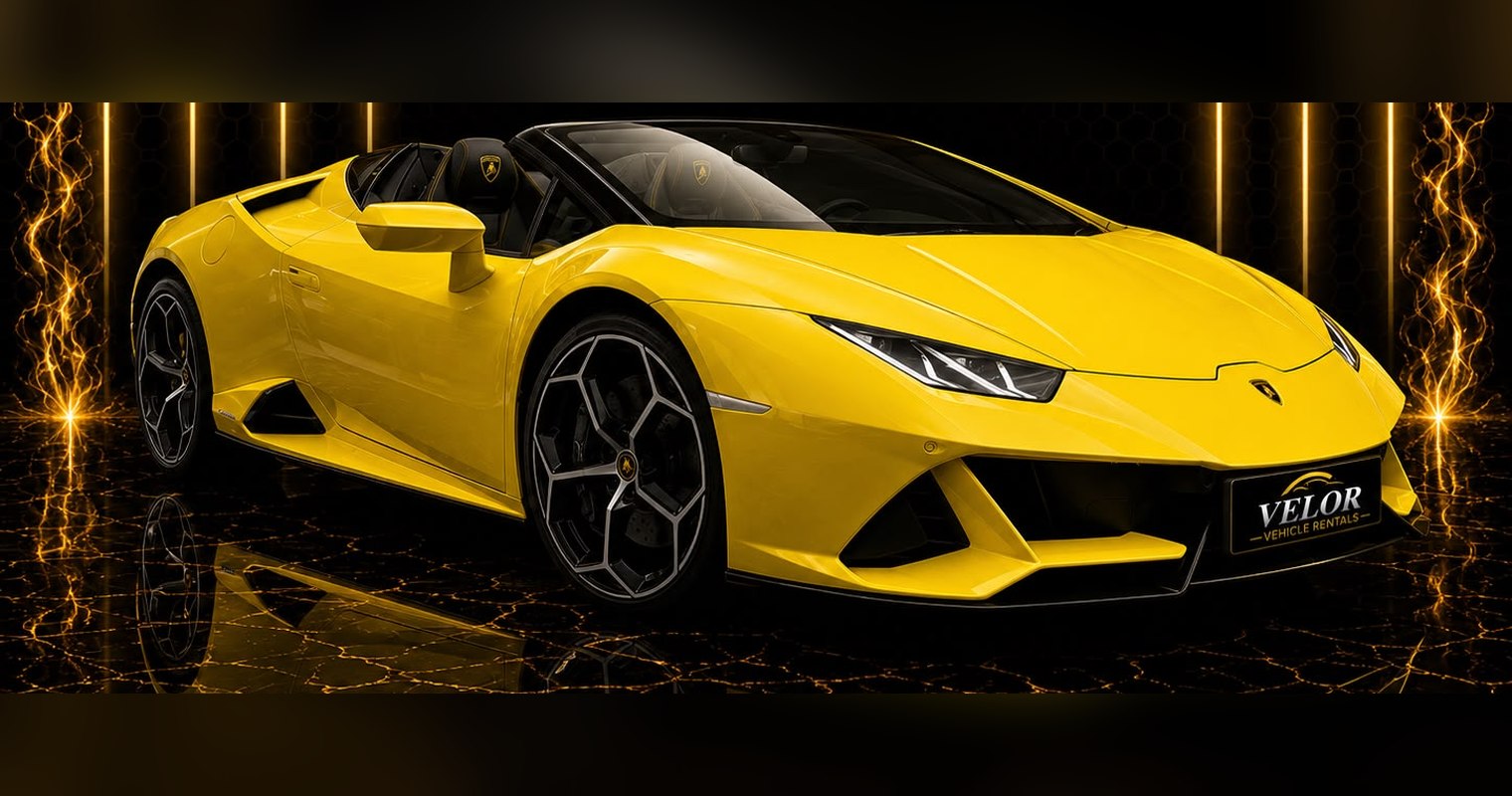 Lamborghini Huracán Evo LP 640-4 Spyder three-quarter view