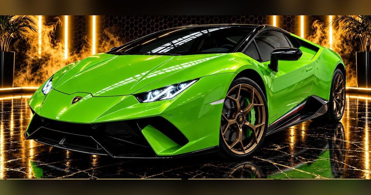 Lamborghini Huracán Performante three-quarter view