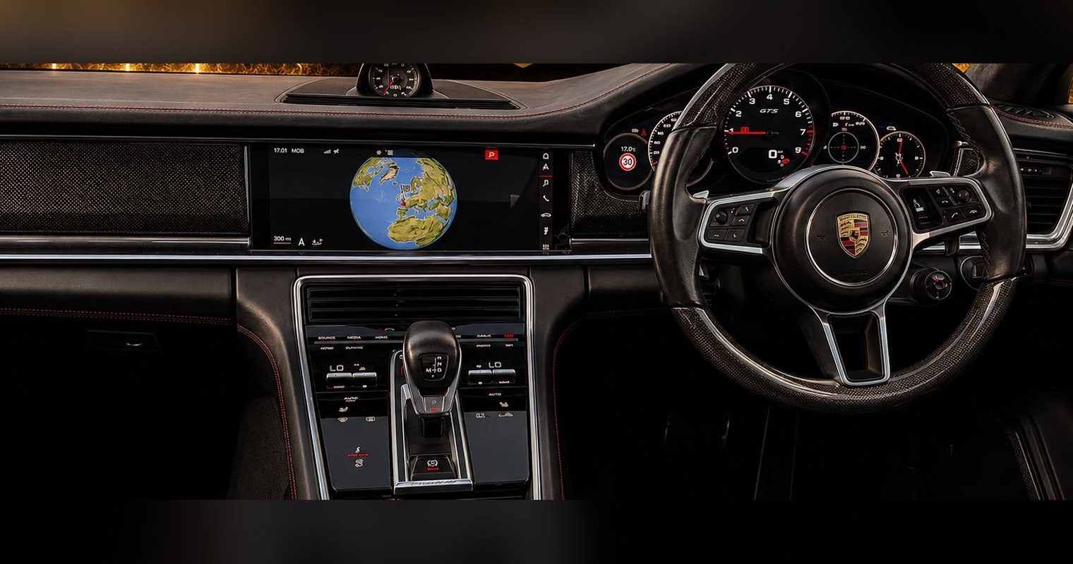 Porsche Panamera GTS interior and dashboard