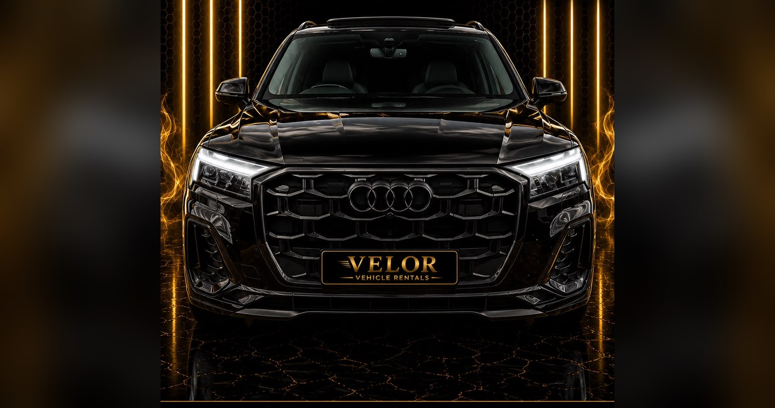Audi Q7 S line — front view