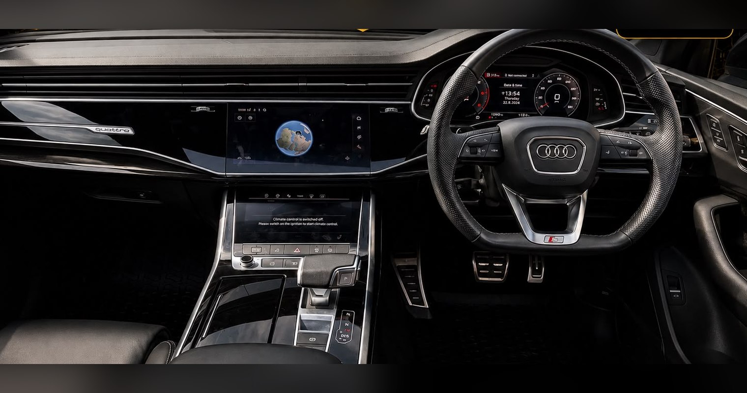 Audi Q7 S line interior and dashboard
