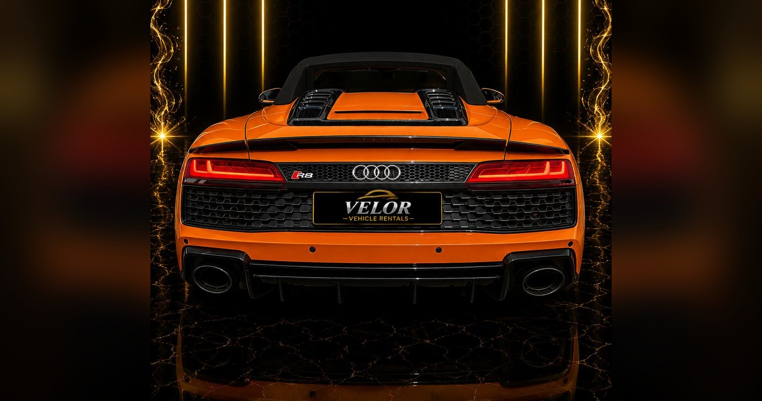 Audi R8 Performance V10 Roadster rear view