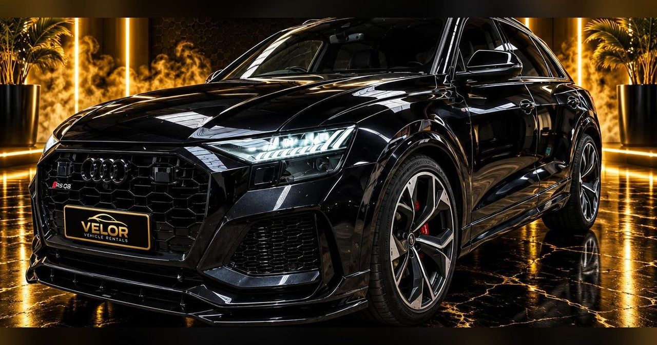 Audi RS Q8 three-quarter view