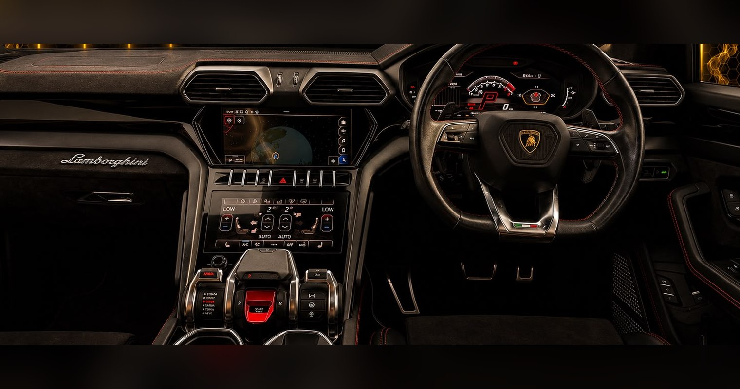 Lamborghini Urus interior and dashboard